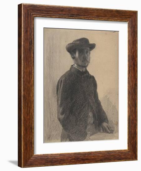 Self-Portrait, c.1857-Edgar Degas-Framed Giclee Print