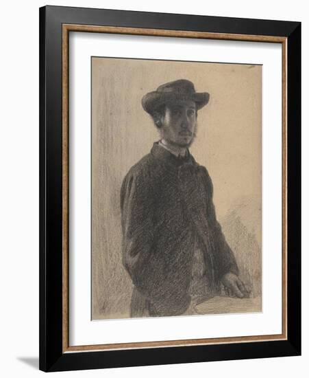 Self-Portrait, c.1857-Edgar Degas-Framed Giclee Print
