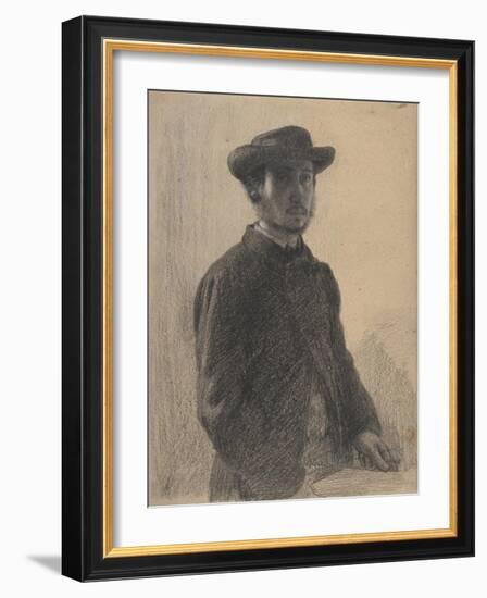 Self-Portrait, c.1857-Edgar Degas-Framed Giclee Print