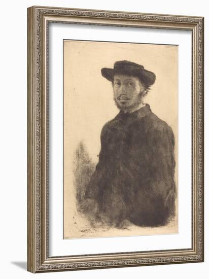 Self Portrait, c.1857-Edgar Degas-Framed Giclee Print