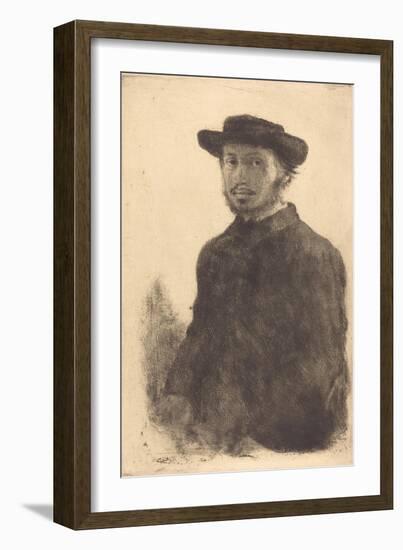 Self Portrait, c.1857-Edgar Degas-Framed Giclee Print