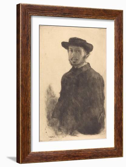 Self Portrait, c.1857-Edgar Degas-Framed Giclee Print