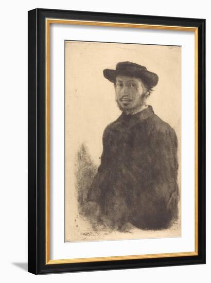 Self Portrait, c.1857-Edgar Degas-Framed Giclee Print