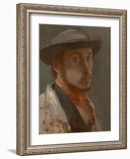 Self-Portrait, C. 1858-Edgar Degas-Framed Giclee Print