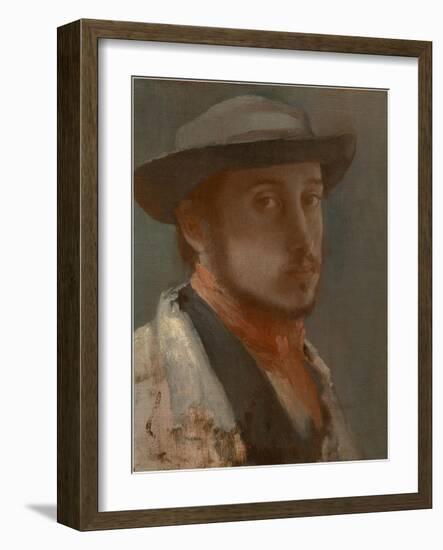 Self-Portrait, C. 1858-Edgar Degas-Framed Giclee Print