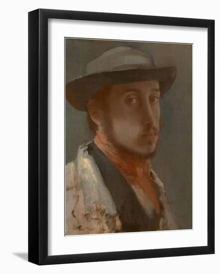 Self-Portrait, C. 1858-Edgar Degas-Framed Giclee Print