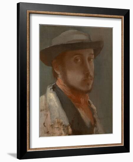 Self-Portrait, C. 1858-Edgar Degas-Framed Giclee Print