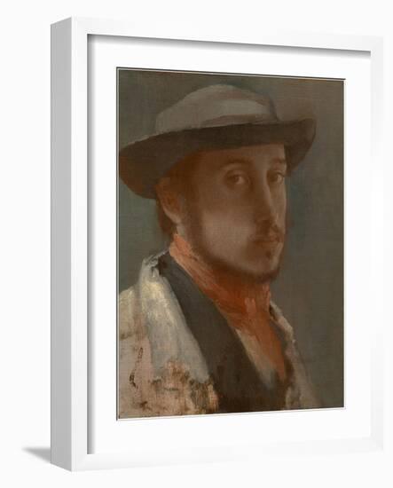 Self-Portrait, C. 1858-Edgar Degas-Framed Giclee Print