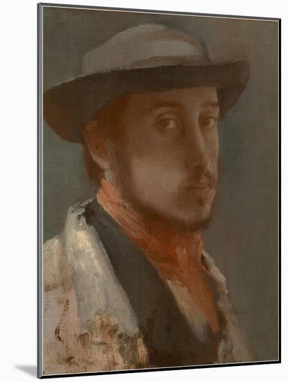 Self-Portrait, C. 1858-Edgar Degas-Mounted Giclee Print