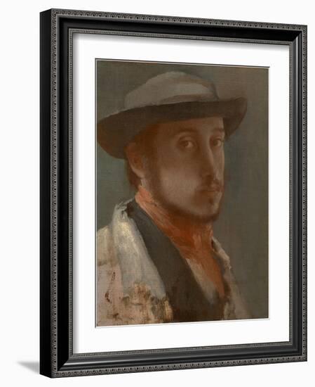 Self-Portrait, C. 1858-Edgar Degas-Framed Giclee Print