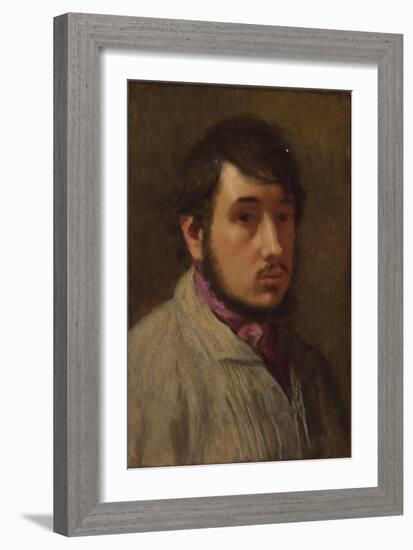 Self-Portrait, C. 1858-Edgar Degas-Framed Giclee Print