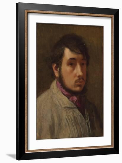 Self-Portrait, C. 1858-Edgar Degas-Framed Giclee Print