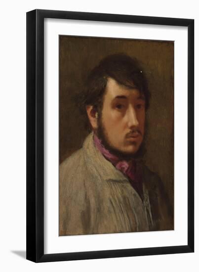 Self-Portrait, C. 1858-Edgar Degas-Framed Giclee Print