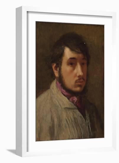 Self-Portrait, C. 1858-Edgar Degas-Framed Giclee Print