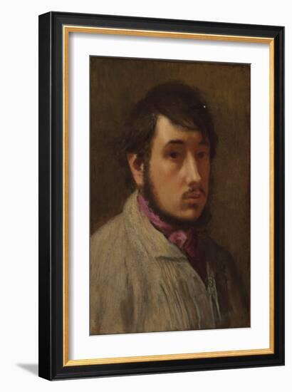 Self-Portrait, C. 1858-Edgar Degas-Framed Giclee Print