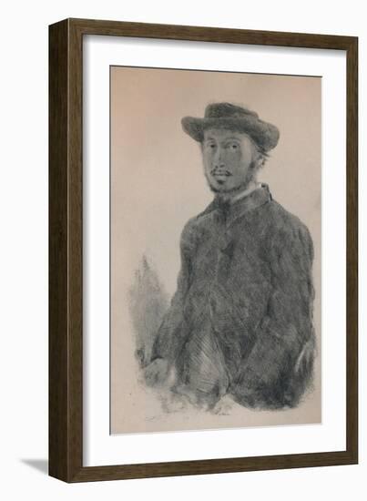 'Self-Portrait', c.1860s, (1946)-Edgar Degas-Framed Giclee Print