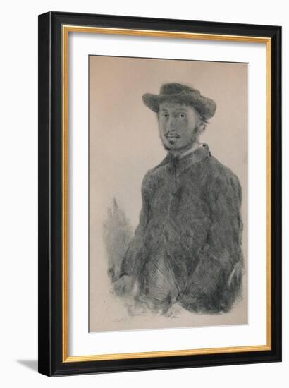 'Self-Portrait', c.1860s, (1946)-Edgar Degas-Framed Giclee Print