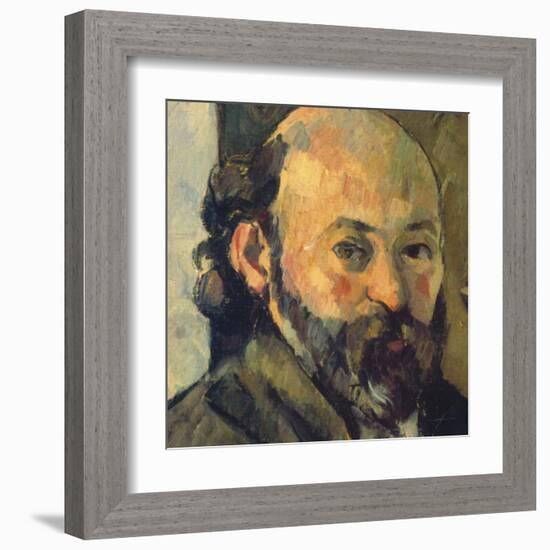 Self-Portrait, c.1879-1882 (detail)-Paul Cézanne-Framed Art Print