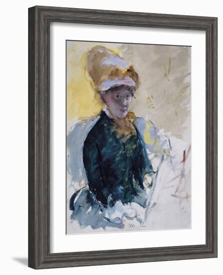 Self Portrait, c.1880-Mary Stevenson Cassatt-Framed Premium Giclee Print