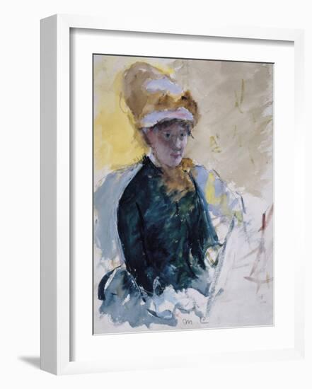 Self Portrait, c.1880-Mary Stevenson Cassatt-Framed Premium Giclee Print