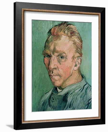 Self Portrait, c.1889-Vincent van Gogh-Framed Giclee Print