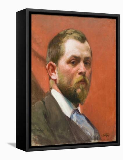 Self Portrait, C. 1890 (Oil on Canvas)-Edward Henry Potthast-Framed Premier Image Canvas