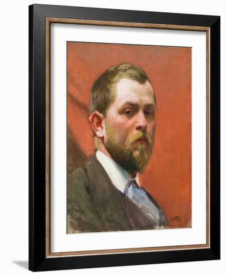 Self Portrait, C. 1890 (Oil on Canvas)-Edward Henry Potthast-Framed Giclee Print