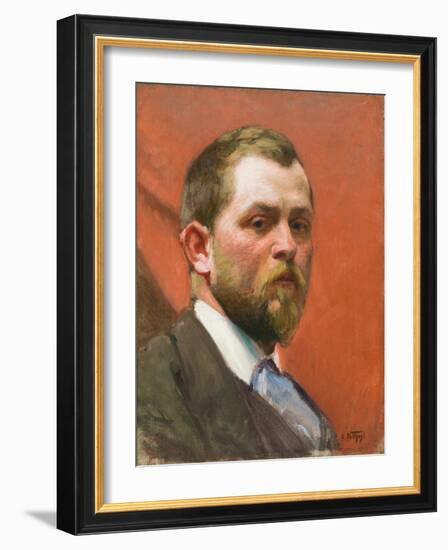 Self Portrait, C. 1890 (Oil on Canvas)-Edward Henry Potthast-Framed Giclee Print