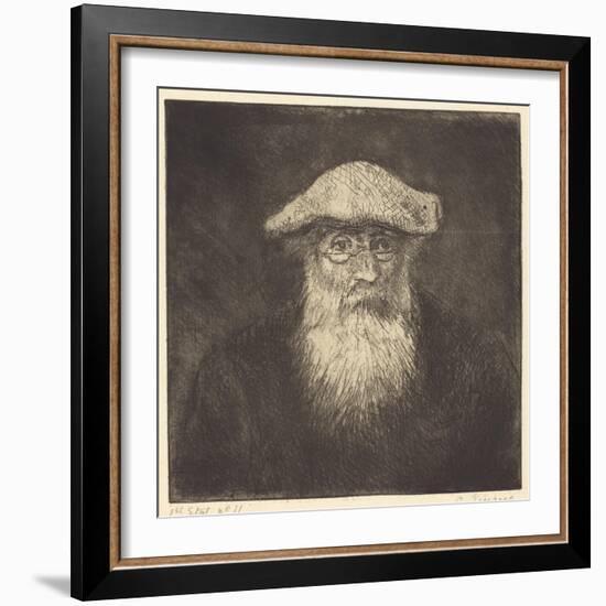 Self-Portrait, C.1890-Camille Pissarro-Framed Premium Giclee Print