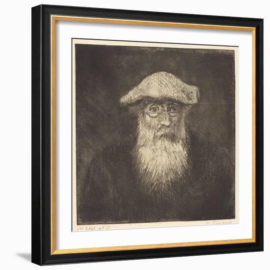 Self-Portrait, C.1890-Camille Pissarro-Framed Premium Giclee Print