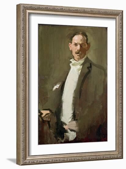 Self Portrait, C.1900 (Panel)-Samuel John Peploe-Framed Giclee Print