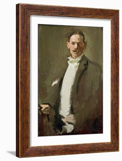 Self Portrait, C.1900 (Panel)-Samuel John Peploe-Framed Giclee Print