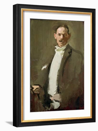 Self Portrait, C.1900 (Panel)-Samuel John Peploe-Framed Giclee Print