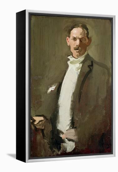 Self Portrait, C.1900 (Panel)-Samuel John Peploe-Framed Premier Image Canvas