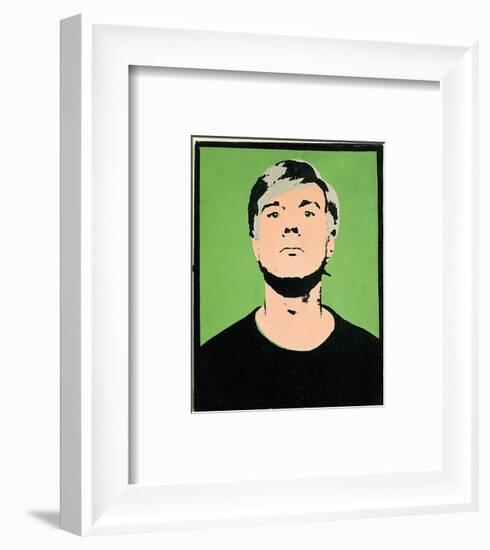 Self-Portrait, c.1964 (on green)-Andy Warhol-Framed Art Print