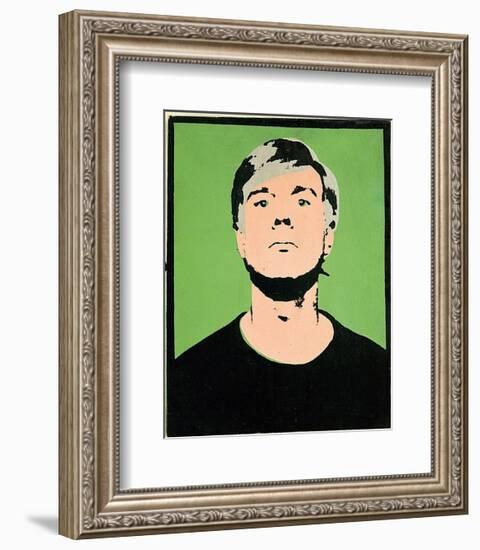 Self-Portrait, c.1964 (on green)-Andy Warhol-Framed Art Print