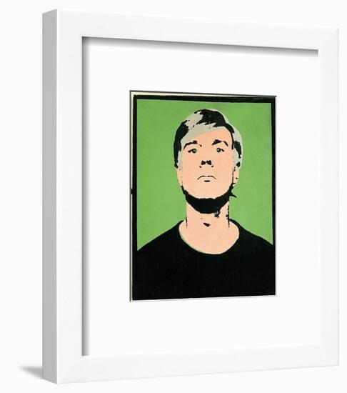 Self-Portrait, c.1964 (on green)-Andy Warhol-Framed Art Print