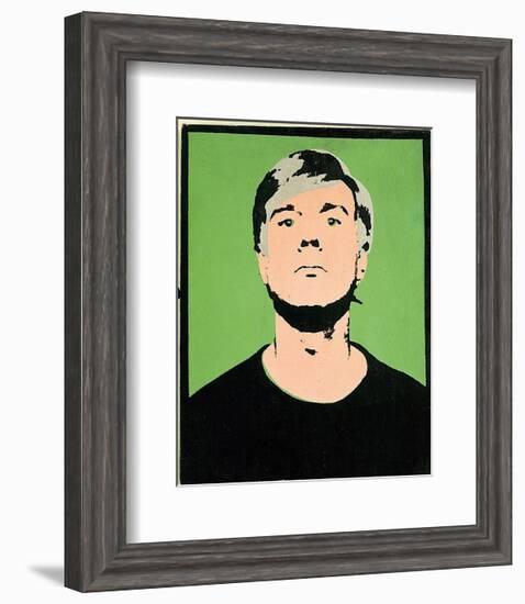 Self-Portrait, c.1964 (on green)-Andy Warhol-Framed Art Print