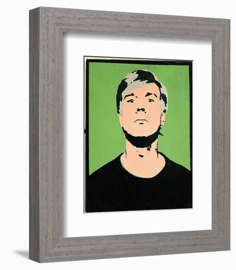 Self-Portrait, c.1964 (on green)-Andy Warhol-Framed Art Print