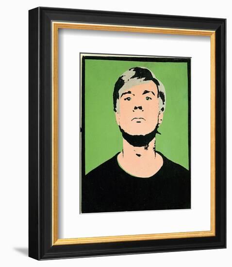 Self-Portrait, c.1964 (on green)-Andy Warhol-Framed Art Print