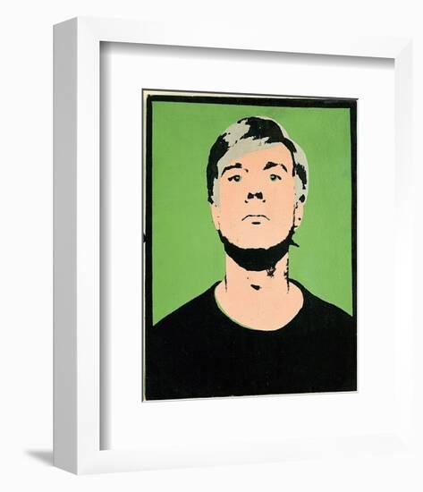 Self-Portrait, c.1964 (on green)-Andy Warhol-Framed Art Print