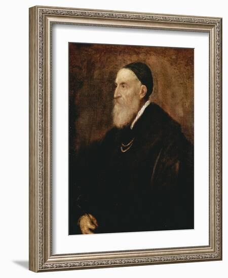 Self-Portrait, C1567-Titian (Tiziano Vecelli)-Framed Giclee Print