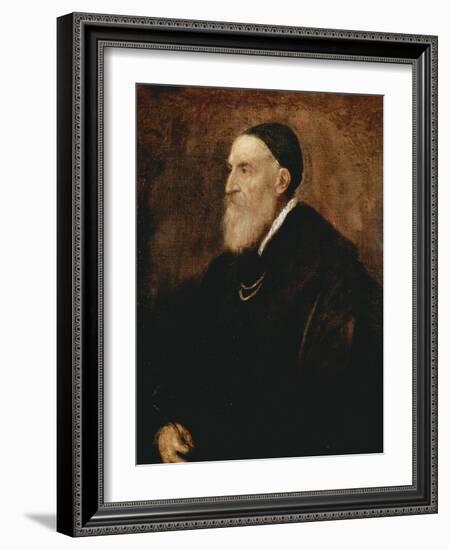 Self-Portrait, C1567-Titian (Tiziano Vecelli)-Framed Giclee Print