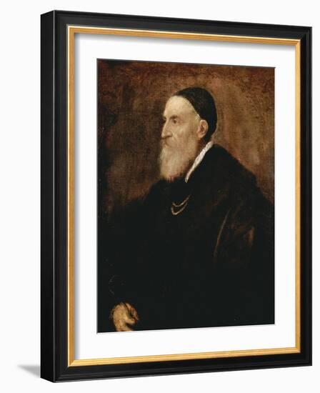 Self-Portrait, C1567-Titian (Tiziano Vecelli)-Framed Giclee Print