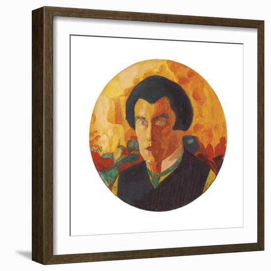 Self-Portrait. Ca. 1908-1910-Kasimir Malewitsch-Framed Giclee Print