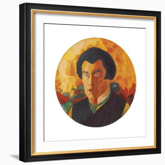 Self-Portrait. Ca. 1908-1910-Kasimir Malewitsch-Framed Giclee Print