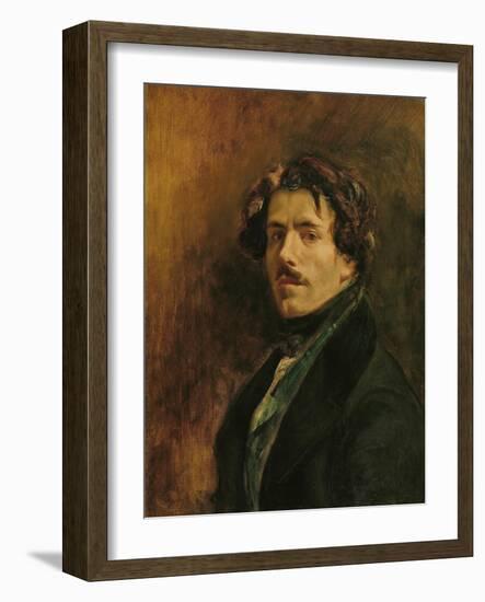 Self Portrait, circa 1837-Eugene Delacroix-Framed Giclee Print