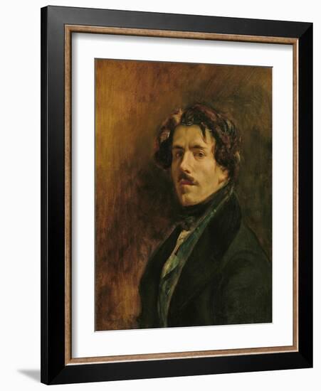 Self Portrait, circa 1837-Eugene Delacroix-Framed Giclee Print