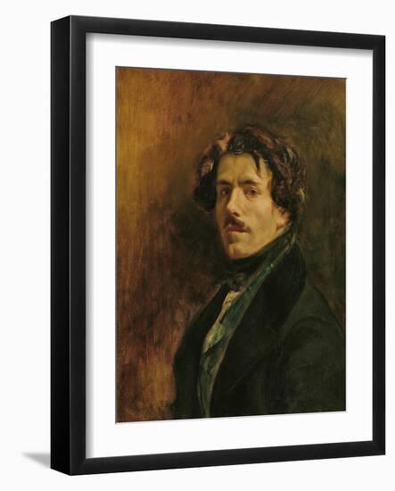 Self Portrait, circa 1837-Eugene Delacroix-Framed Giclee Print