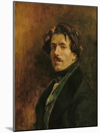 Self Portrait, circa 1837-Eugene Delacroix-Mounted Giclee Print